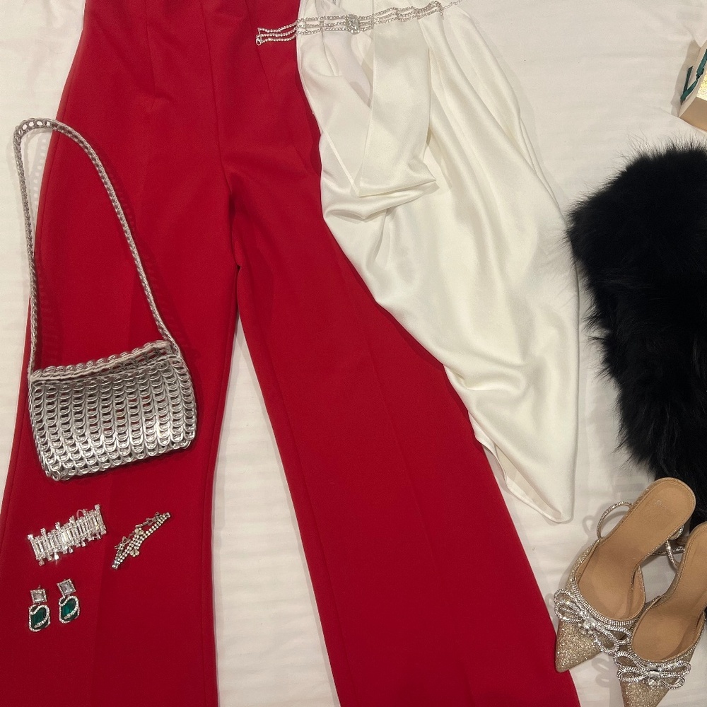 Zara high-wasted, wide leg elegant trousers